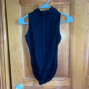 Motionwear Black Sleeveless Leotard